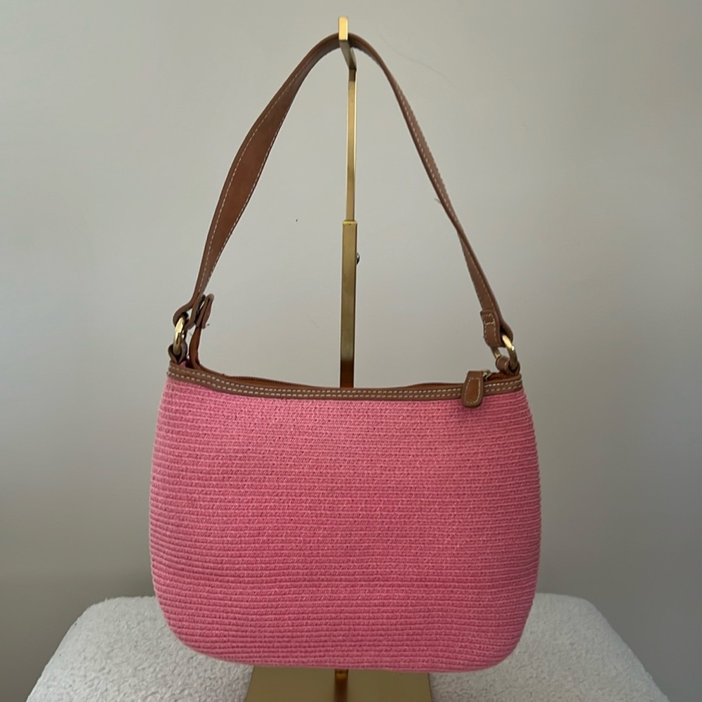 Pink Lemonade Raffia Bag